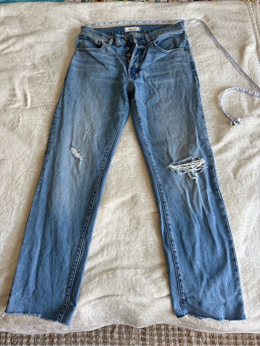 Madewell Light Blue Straight Leg Jeans
